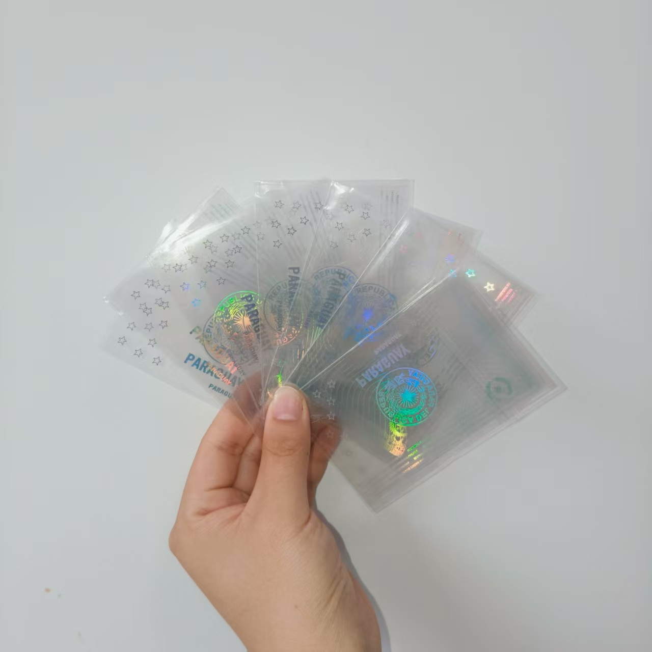 Jojo Pack Ships Прозорі наклейки на карту голограми до Парагваю