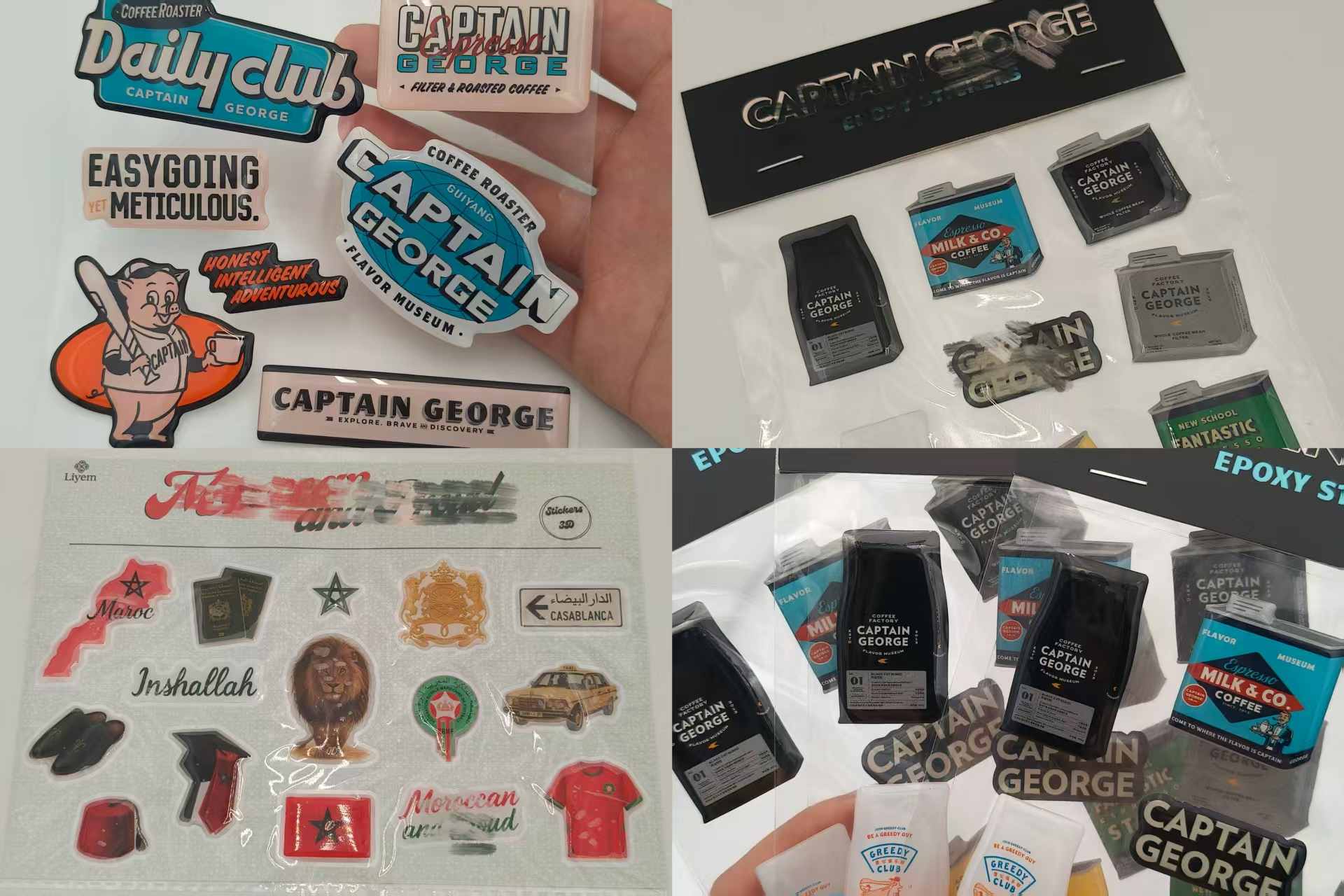 Jojo Pack Індивідуальні епоксидні наклейки