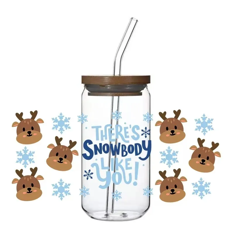 Які примітки щодо застосування для наклейок для перенесення скляних чашок 16 унцій?