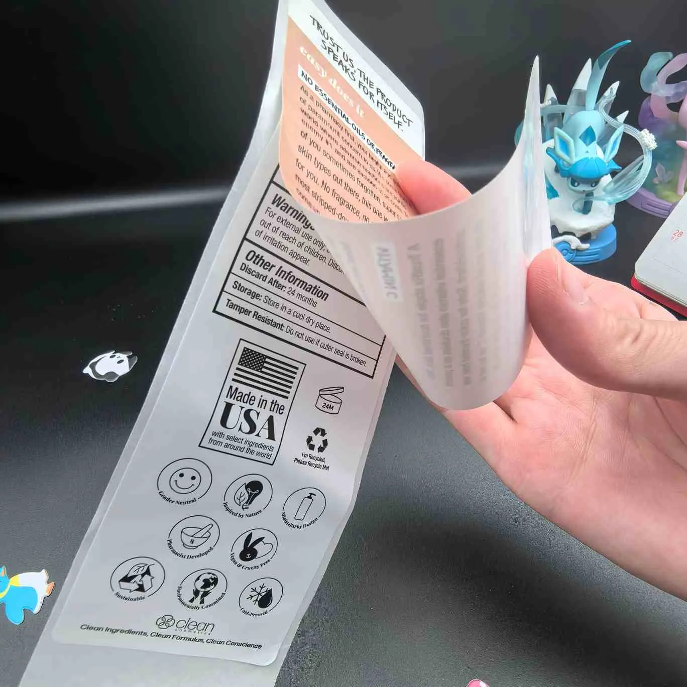 Багатошаровий для косметичних етикеток